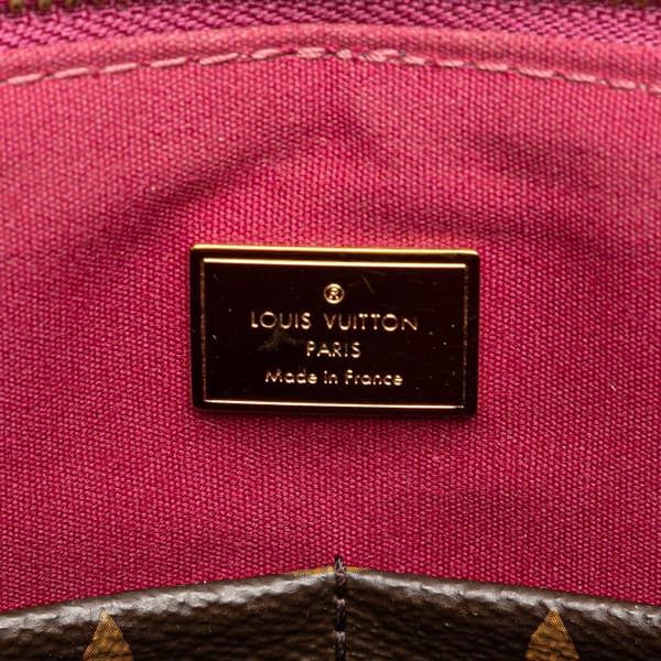 Pre-owned Louis Vuitton Vernis Miroir Satchel Purple