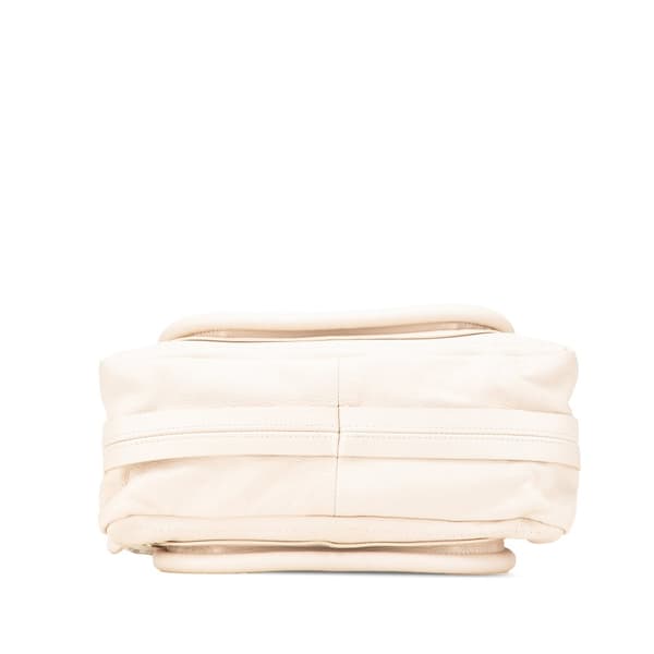 Pre-owned Chloé Small Leather Paraty Satchel White