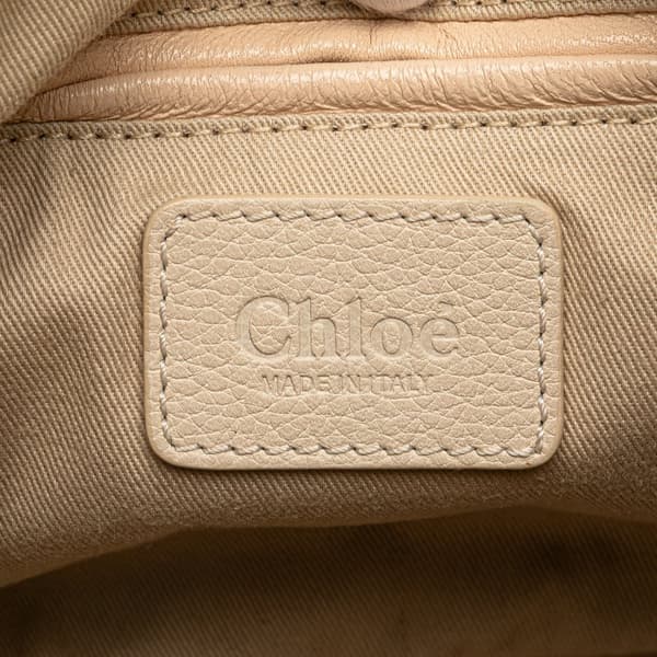 Pre-owned Chloé Small Leather Paraty Satchel White