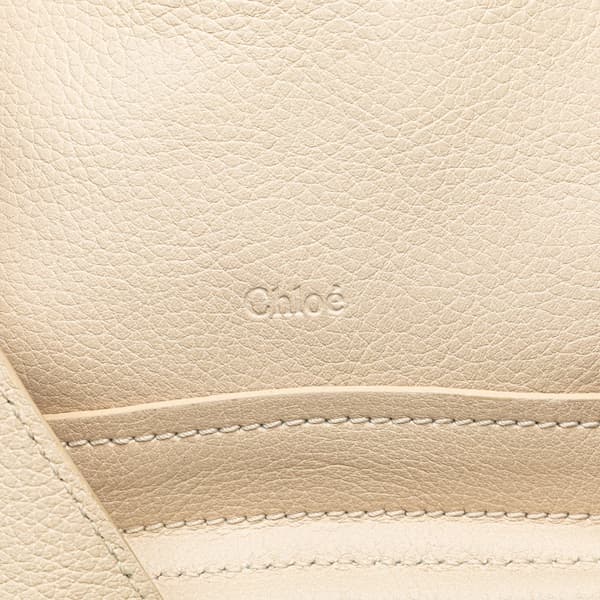 Pre-owned Chloé Small Leather Paraty Satchel White