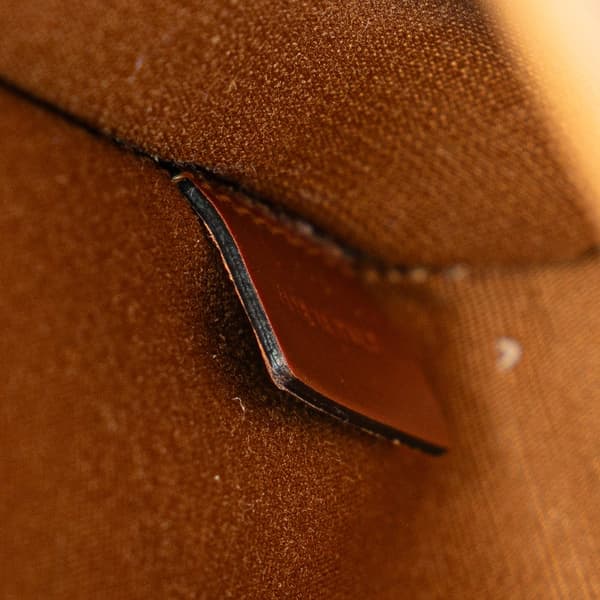 Pre-owned Celine Mini Triomphe Coated Canvas Vertical Cabas Satchel Brown