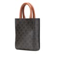 Pikkukuva 2 / 10: Pre-owned Celine Mini Triomphe Coated Canvas Vertical Cabas Satchel Brown