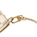 Miniatyrbild 10 av 10: Pre-owned Louis Vuitton Damier Azur Mini Pochette Accessoires White