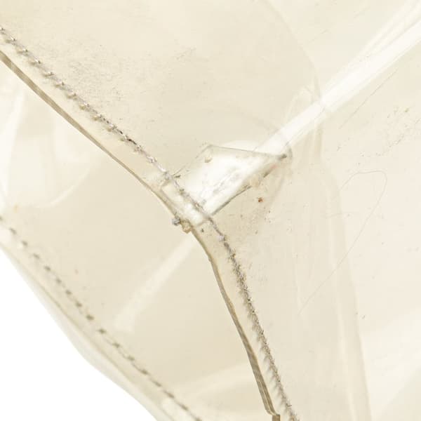 Pre-owned Hermès Vinyl Souvenir De L Exposition Kelly Handbag White