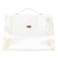 Miniatyrbild 1 av 10: Pre-owned Hermès Vinyl Souvenir De L Exposition Kelly Handbag White