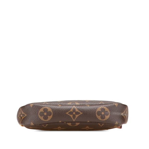 Pre-owned Louis Vuitton Monogram Mini Pochette Accessoires Brown