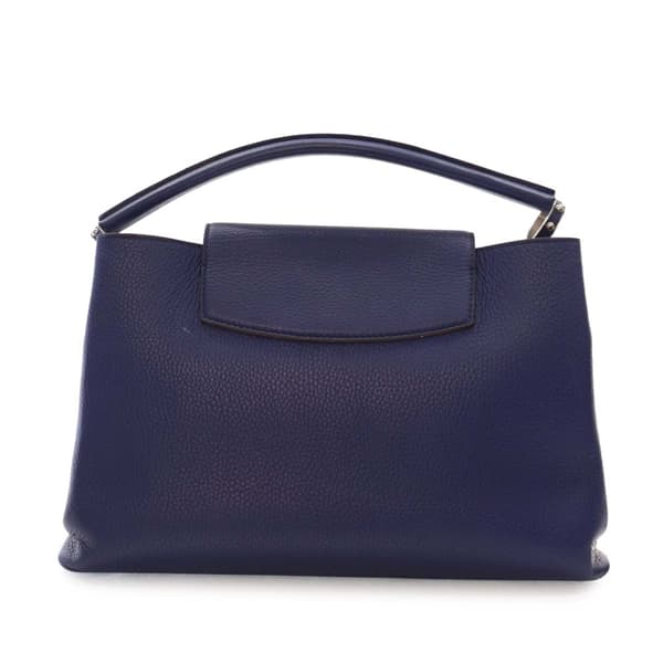 Pre-owned Louis Vuitton Taurillon Capucines MM Blue