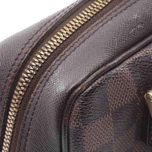 Pre-owned Louis Vuitton Damier Ebene Brera Brown