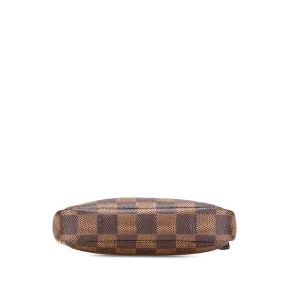 Pre-owned Louis Vuitton Damier Ebene Mini Pochette Accessoires Brown