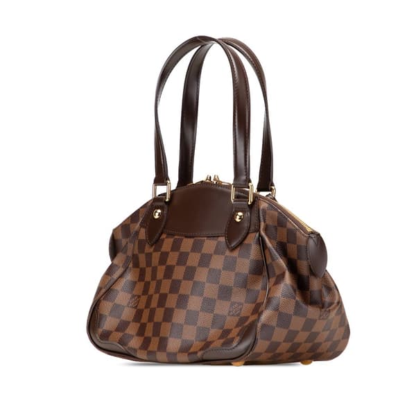 Pre-owned Louis Vuitton Damier Ebene Verona PM Brown