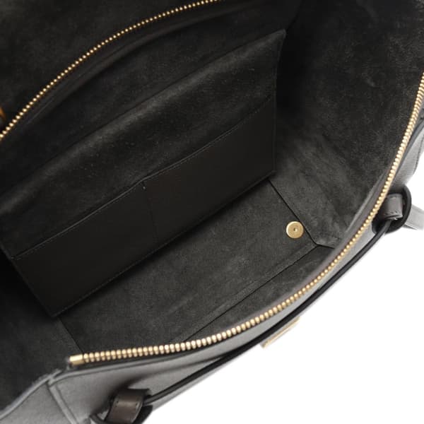 Pre-owned Celine Mini Grained Calfskin Belt Bag Gray