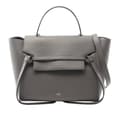 Miniatyrbillede 1 af 8: Pre-owned Celine Mini Grained Calfskin Belt Bag Gray