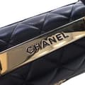 Miniatyrbild 7 av 10: Pre-owned Chanel Medium Lambskin Trendy CC Top Handle Bag Black