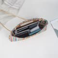Miniatyrbild 6 av 8: Lollanda Strandväska i Strå för Damer /Väska till Strand - Boho Handtasche med Kedjerem - Väska till Stra