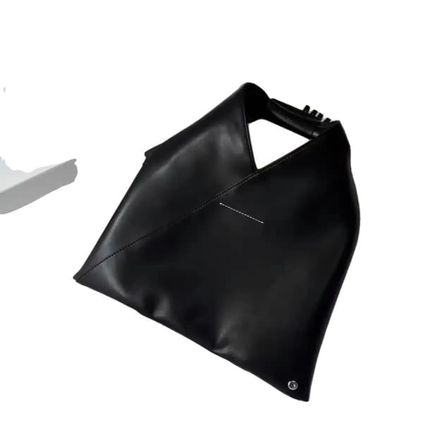Skuldertaske, TPU-materiale, trapezformet, afslappet stil,sort