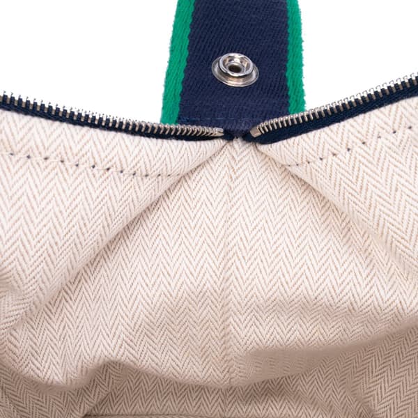 Pre-owned Hermès Small Canvas Bride A Brac Blue