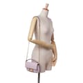Miniatyrbillede 9 af 9: Pre-owned Fendi Mini Zucca Embossed Leather Baguette Satchel Purple