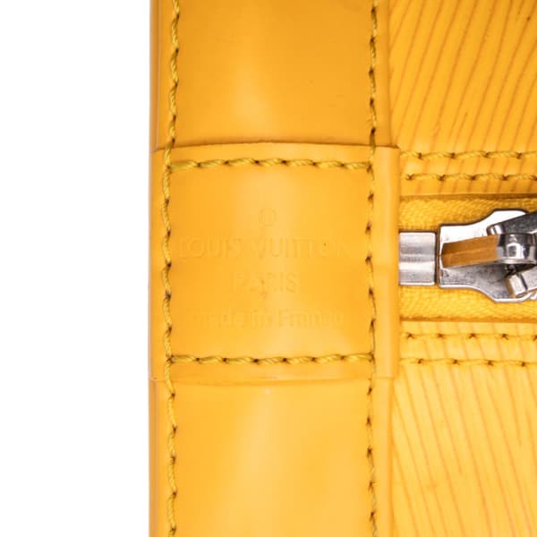 Pre-owned Louis Vuitton Epi Alma PM Yellow
