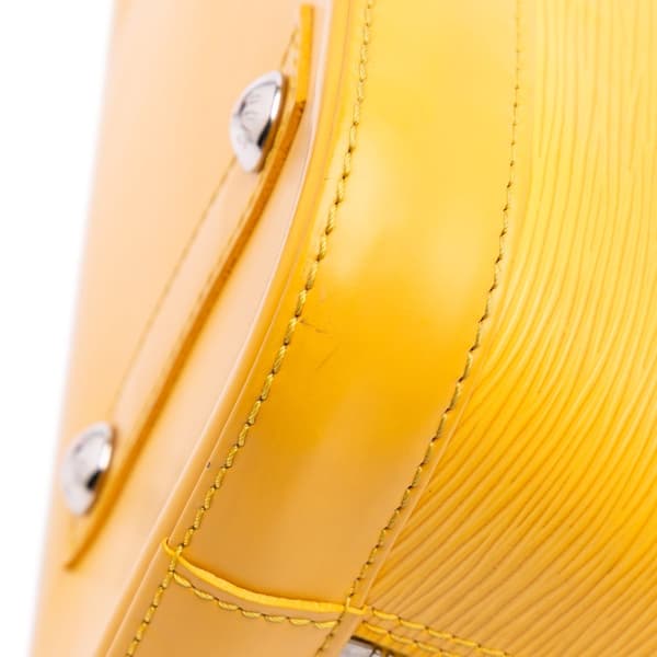 Pre-owned Louis Vuitton Epi Alma PM Yellow