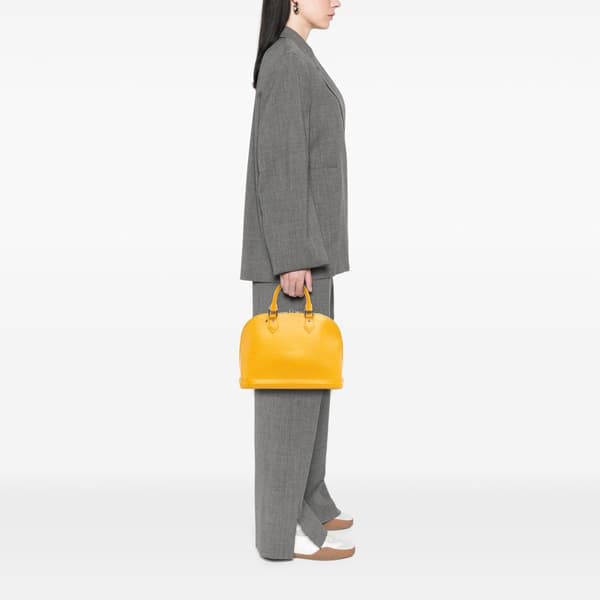 Pre-owned Louis Vuitton Epi Alma PM Yellow