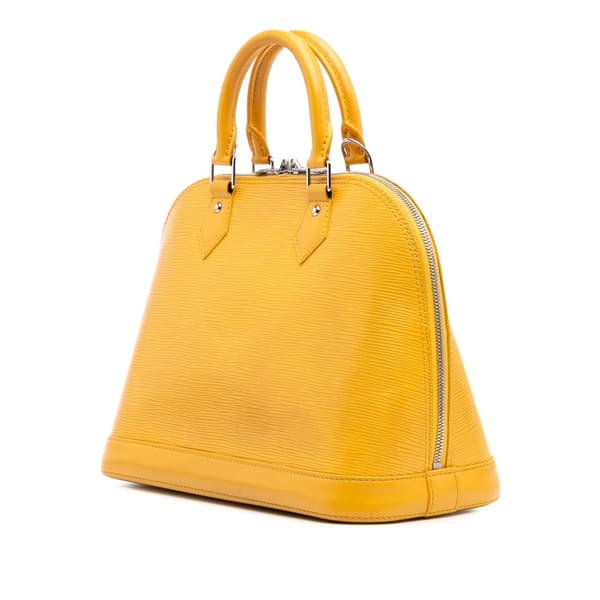 Pre-owned Louis Vuitton Epi Alma PM Yellow