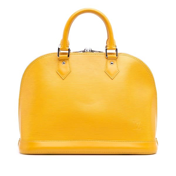 Pre-owned Louis Vuitton Epi Alma PM Yellow