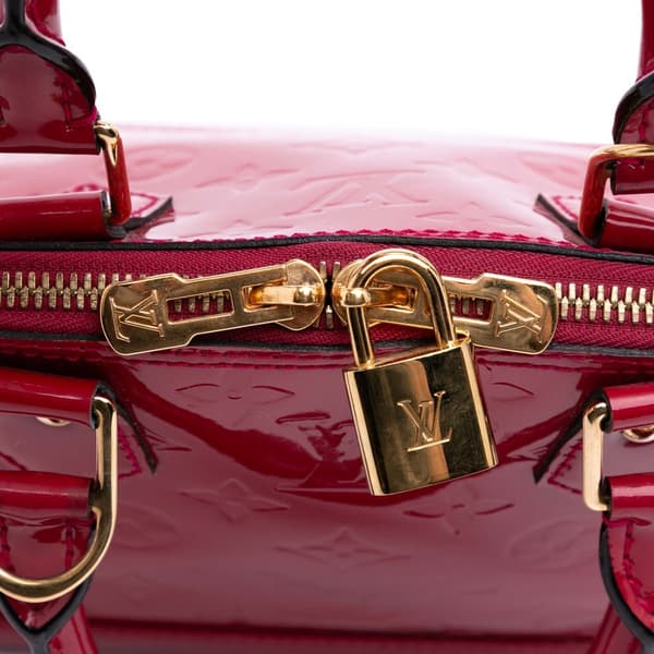 Pre-owned Louis Vuitton Monogram Vernis Alma BB Pink