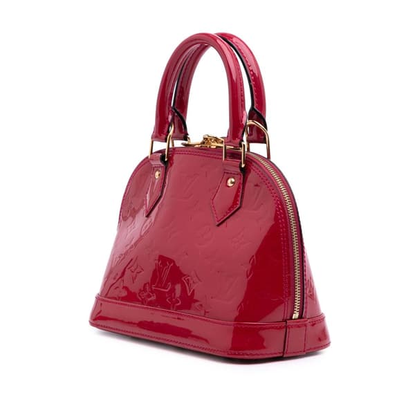 Pre-owned Louis Vuitton Monogram Vernis Alma BB Pink