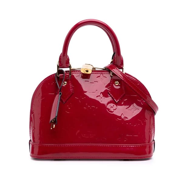 Pre-owned Louis Vuitton Monogram Vernis Alma BB Pink