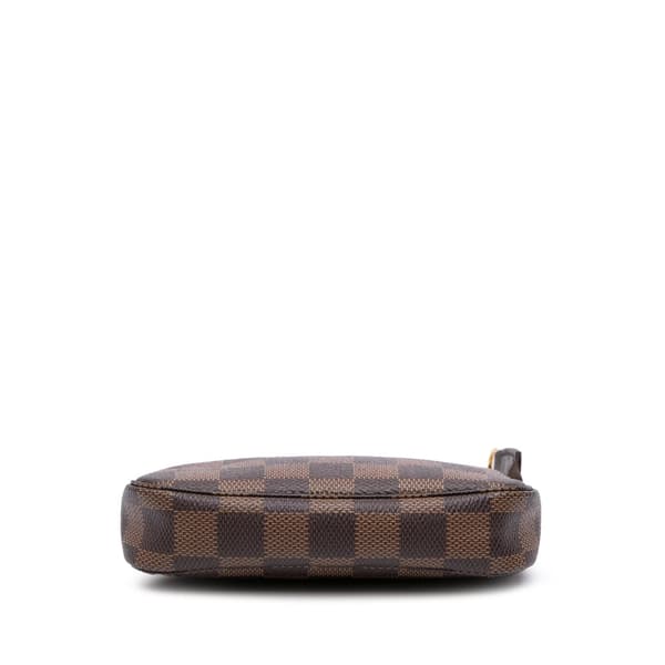 Pre-owned Louis Vuitton Damier Ebene Mini Pochette Accessoires Brown