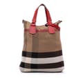 Pikkukuva 1 / 10: Pre-owned Burberry Mega Check Canvas Tottenham Brit Satchel Brown