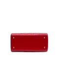 Miniatyrbilde 3 av 9: Pre-owned Dior Medium Patent Cannage Lady Dior Red