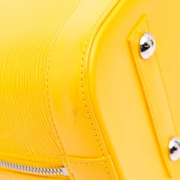 Pre-owned Louis Vuitton Epi Alma PM Yellow