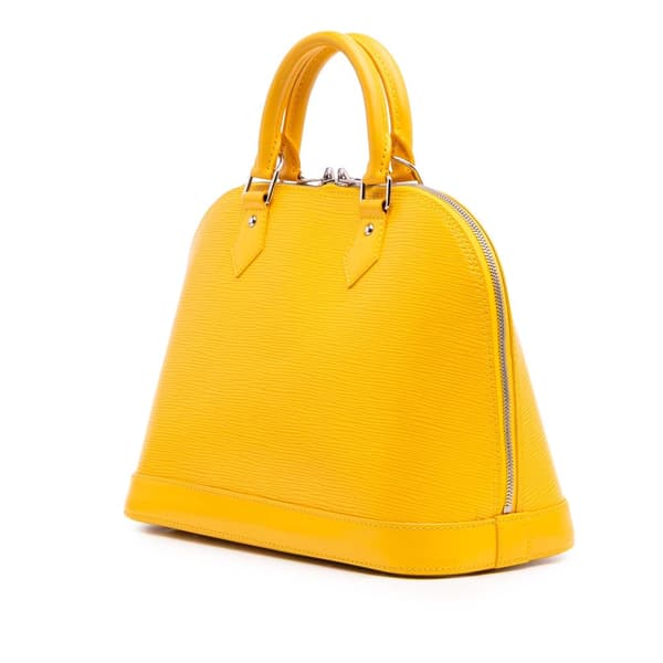 Pre-owned Louis Vuitton Epi Alma PM Yellow