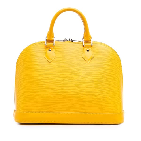 Pre-owned Louis Vuitton Epi Alma PM Yellow