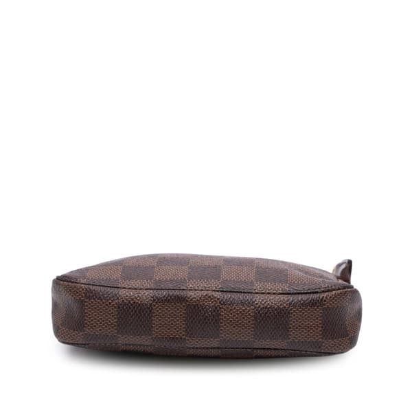 Pre-owned Louis Vuitton Damier Ebene Mini Pochette Accessoires Brown