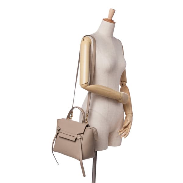 Pre-owned Celine Micro Grained Calfskin Belt Bag Brown