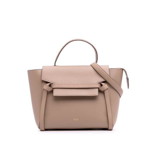 Pre-owned Celine Micro Grained Calfskin Belt Bag Brown
