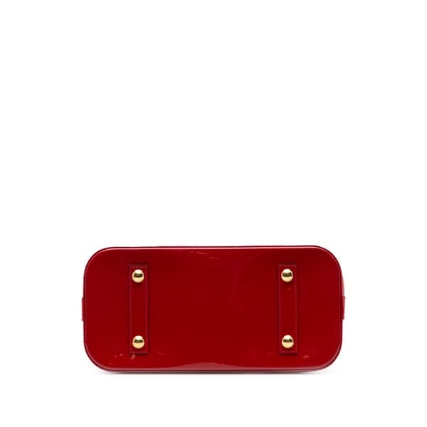 Pre-owned Louis Vuitton Monogram Vernis Alma PM Red