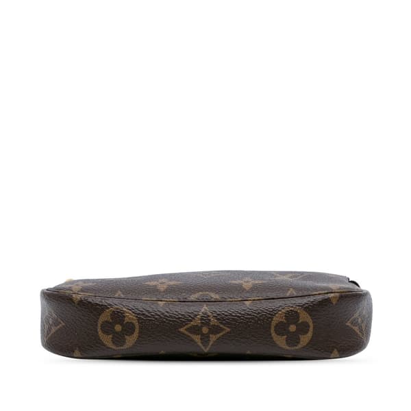 Pre-owned Louis Vuitton Monogram Mini Pochette Accessoires Brown