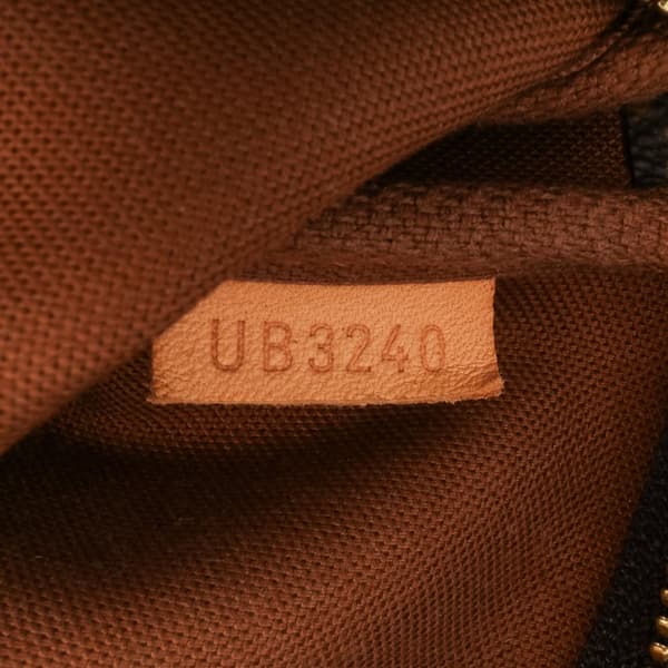 Pre-owned Louis Vuitton Monogram Mini Pochette Accessoires Brown