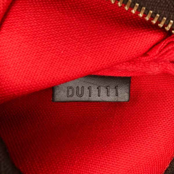 Pre-owned Louis Vuitton Damier Ebene Mini Pochette Accessoires Brown