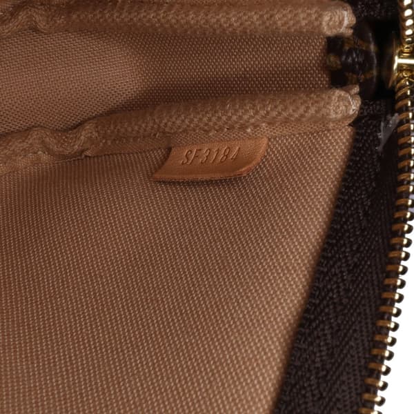 Pre-owned Louis Vuitton Monogram Trunks & Bags Mini Pochette Accessoires Brown