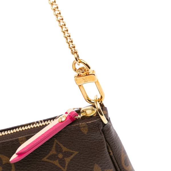 Pre-owned Louis Vuitton Monogram Trunks & Bags Mini Pochette Accessoires Brown