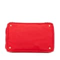 Miniatyrbilde 3 av 8: Pre-owned Prada Canvas Canapa Bijoux Satchel Red