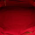 Miniatyrbilde 4 av 8: Pre-owned Prada Canvas Canapa Bijoux Satchel Red