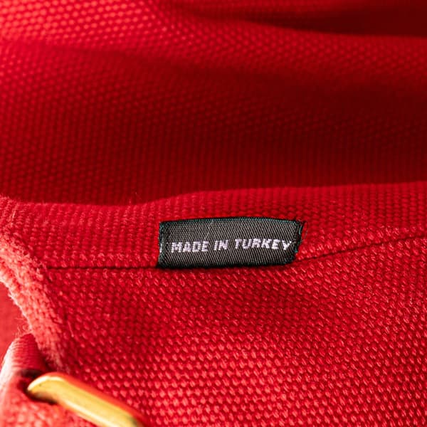 Pre-owned Prada Canvas Canapa Bijoux Satchel Red