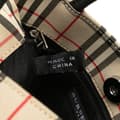 Miniatyrbild 6 av 10: Pre-owned Burberry House Check Canvas Handbag Brown