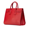 Pikkukuva 2 / 7: Pre-owned Saint Laurent Small Leather Sac De Jour Satchel Red