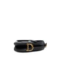 Miniatyrbild 3 av 9: Pre-owned Dior Mini Grained Calfskin Saddle Black